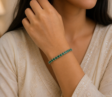 Emerald Tennis Bracelet