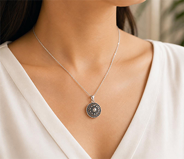 Silver Pearl Necklace